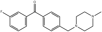 3-FLUORO-4'-(4-METHYLPIPERAZINOMETHYL) BENZOPHENONE
