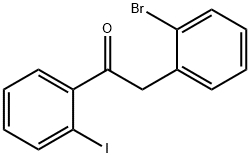 2-(2-BROMOPHENYL)-2'-IODOACETOPHENONE Structure
