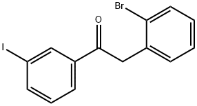 2-(2-BROMOPHENYL)-3'-IODOACETOPHENONE,898783-84-1,结构式