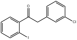 2-(3-クロロフェニル)-2'-ヨードアセトフェノン 化学構造式