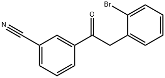 2-(2-BROMOPHENYL)-3'-CYANOACETOPHENONE Structure
