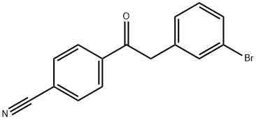 2-(3-BROMOPHENYL)-4'-CYANOACETOPHENONE Structure