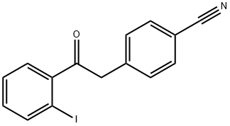2-(4-CYANOPHENYL)-2'-IODOACETOPHENONE Structure