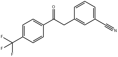 2-(3-CYANOPHENYL)-4'-TRIFLUOROMETHYLACETOPHENONE Struktur