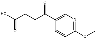 4-(6-メトキシピリジン-3-イル)-4-オキソ酪酸 化学構造式