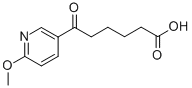 6-(6-METHOXY-3-PYRIDYL)-6-OXOHEXANOIC ACID Structure