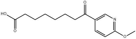 8-(6-METHOXY-3-PYRIDYL)-8-OXOOCTANOIC ACID Struktur