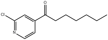 2-CHLORO-4-HEPTANOYLPYRIDINE Structure