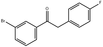 3'-BROMO-2-(4-FLUOROPHENYL)ACETOPHENONE,898784-71-9,结构式