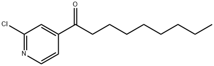 2-CHLORO-4-NONANOYLPYRIDINE Structure