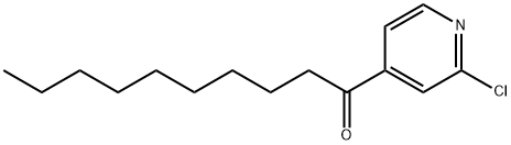 2-クロロ-4-デカノイルピリジン 化学構造式