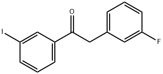 2-(3-FLUOROPHENYL)-3'-IODOACETOPHENONE Struktur