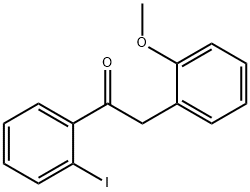 1-(2-碘苯基)-2-(2-甲氧基苯基)乙-1-酮,898784-89-9,结构式