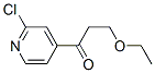 2-CHLORO-4-(3-ETHOXYPROPIONYL)PYRIDINE Struktur