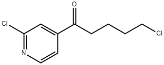 2-CHLORO-4-(5-CHLOROVALERYL)PYRIDINE Struktur