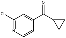 (2-クロロピリジン-4-イル)(シクロプロピル)メタノン 化学構造式
