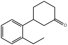 3-(2-ETHYLPHENYL)CYCLOHEXANONE Structure