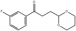 3-(1,3-DIOXAN-2-YL)-3'-FLUOROPROPIOPHENONE Structure