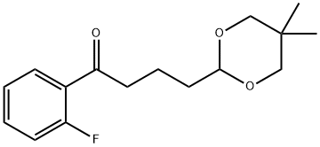 4-(5,5-DIMETHYL-1,3-DIOXAN-2-YL)-2'-FLUOROBUTYROPHENONE Structure