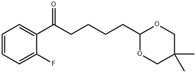 5-(5,5-DIMETHYL-1,3-DIOXAN-2-YL)-2'-FLUOROVALEROPHENONE 结构式