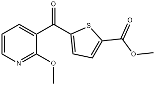 METHYL 5-(2-METHOXYNICOTINOYL) THIOPHENE-2-CARBOXYLATE Structure