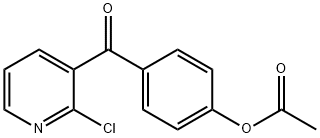 3-(4-ACETOXYBENZOYL)-2-CHLOROPYRIDINE Struktur