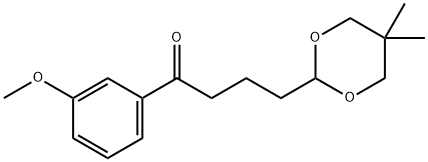 4-(5,5-DIMETHYL-1,3-DIOXAN-2-YL)-3'-METHOXYBUTYROPHENONE