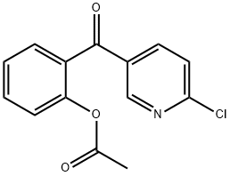 5-(2-アセトキシベンゾイル)-2-クロロピリジン 化学構造式