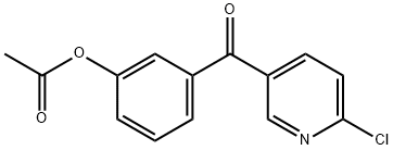 5-(3-ACETOXYBENZOYL)-2-CHLOROPYRIDINE Structure