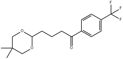 4-(5,5-DIMETHYL-1,3-DIOXAN-2-YL)-4'-TRIFLUOROMETHYLBUTYROPHENONE Structure