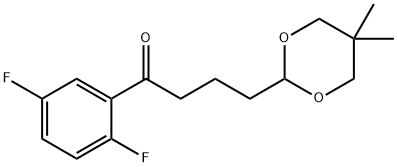 2',5'-DIFLUORO-4-(5,5-DIMETHYL-1,3-DIOXAN-2-YL)BUTYROPHENONE Struktur