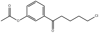 3'-ACETOXY-5-CHLOROVALEROPHENONE Struktur