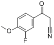 3-FLUORO-4-METHOXYBENZOYLACETONITRILE Structure