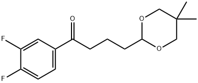 3',4'-DIFLUORO-4-(5,5-DIMETHYL-1,3-DIOXAN-2-YL)BUTYROPHENONE price.