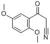 2,5-DIMETHOXYBENZOYLACETONITRILE 化学構造式
