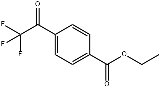 4-(2,2,2-三氟乙酰基)苯甲酸乙酯, 898787-14-9, 结构式