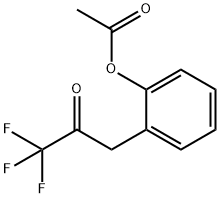 3-(2-ACETOXYPHENYL)-1,1,1-TRIFLUORO-2-PROPANONE 结构式