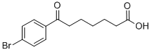 7-(4-ブロモフェニル)-7-オキソヘプタン酸 化学構造式