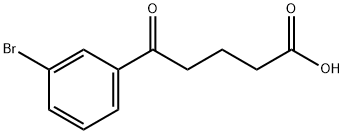 5-(3-ブロモフェニル)-5-オキソ吉草酸 化学構造式