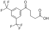 5-(3,5-ジトリフルオロメチルフェニル)-5-オキソ吉草酸 化学構造式