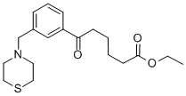 ETHYL 6-OXO-6-[3-(THIOMORPHOLINOMETHYL)PHENYL]HEXANOATE Struktur