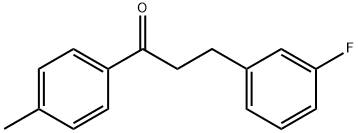 3-(3-FLUOROPHENYL)-4'-METHYLPROPIOPHENONE Struktur