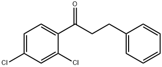 2',4'-ジクロロ-3-フェニルプロピオフェノン 化学構造式