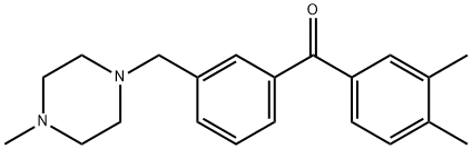 3,4-DIMETHYL-3'-(4-METHYLPIPERAZINOMETHYL) BENZOPHENONE|(3,4-二甲基苯基)(3-((4-甲基哌嗪-1-基)甲基)苯基)甲酮