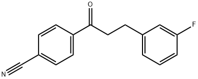 4'-CYANO-3-(3-FLUOROPHENYL)PROPIOPHENONE Structure