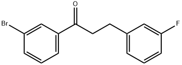 3'-BROMO-3-(3-FLUOROPHENYL)PROPIOPHENONE Structure