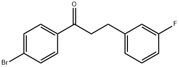 4'-BROMO-3-(3-FLUOROPHENYL)PROPIOPHENONE Structure