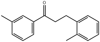 3'-メチル-3-(2-メチルフェニル)プロピオフェノン 化学構造式