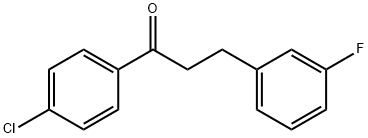 4'-CHLORO-3-(3-FLUOROPHENYL)PROPIOPHENONE Structure