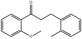 2'-メトキシ-3-(2-メチルフェニル)プロピオフェノン 化学構造式